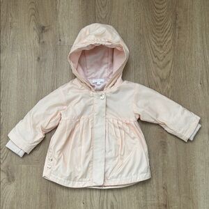 Chloe Light Pink Hooded Raincoat for Kids